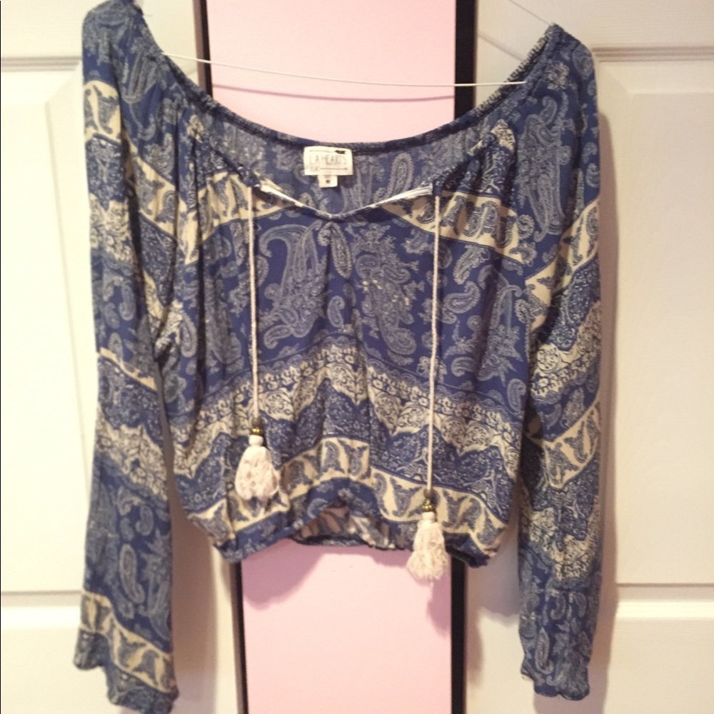 Of the shoulder Boho/Hippy long sleeve top 🌸🌸